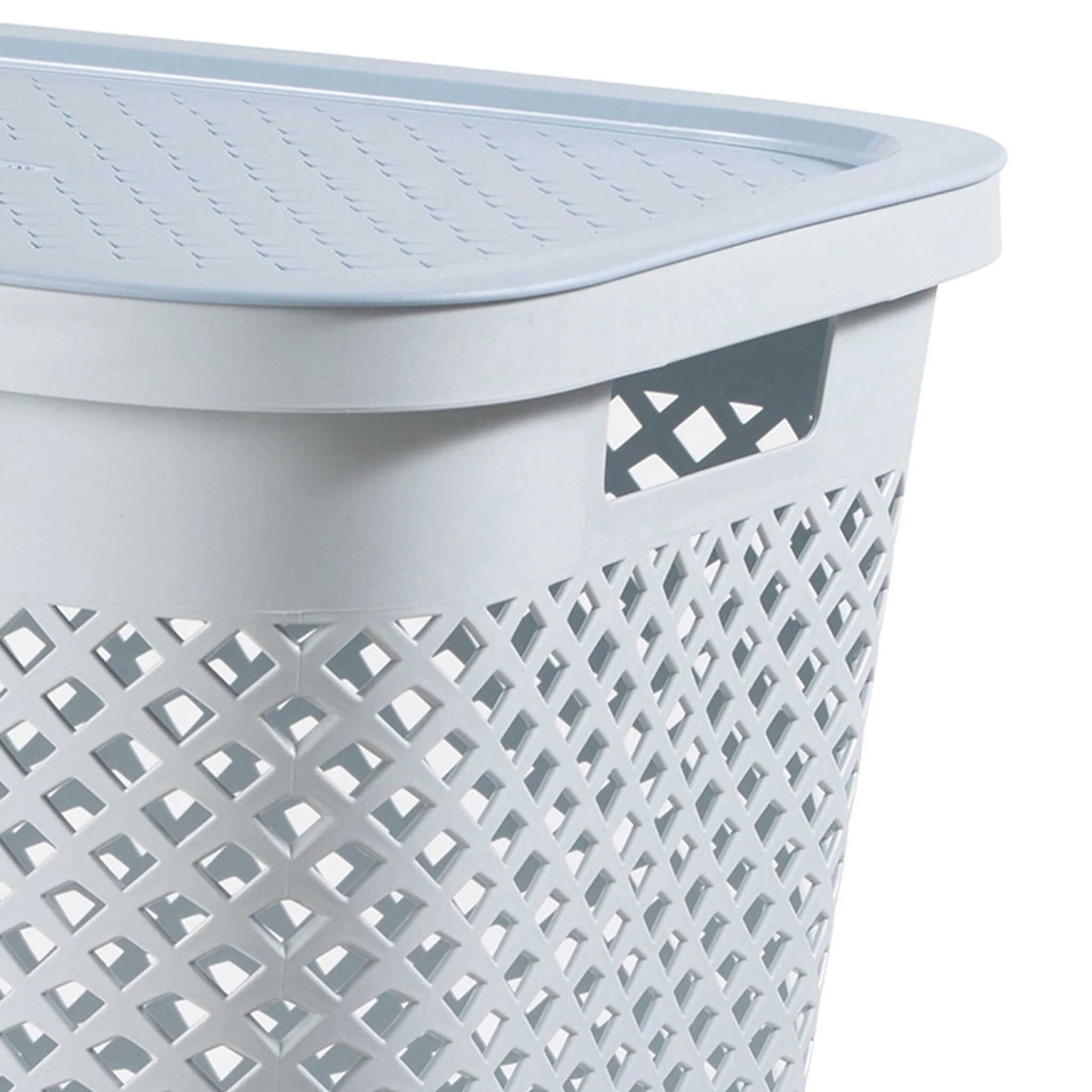 Curver Pure Laundry Hamper - Blue - Image 4