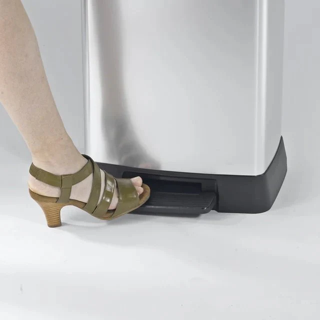 Curver Rectangular Pedal Bin – 50L – Steel Look - Image 14