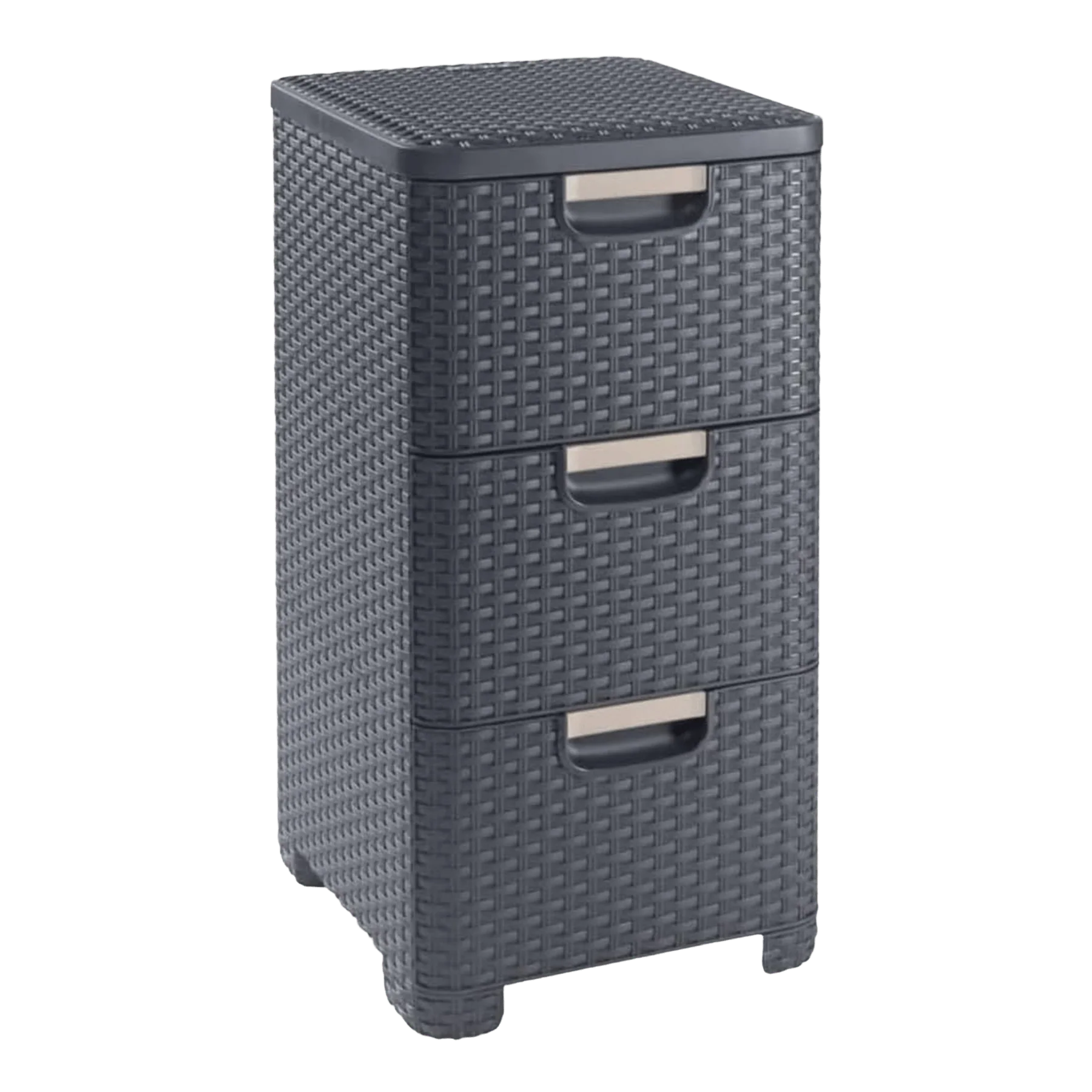 Curver Style Storage 3 Drawer Set - Grey (14L)