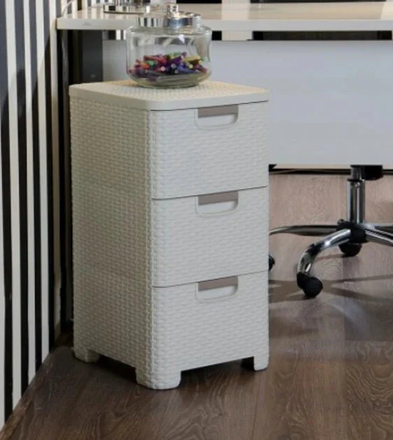 Curver Style Storage 3 Drawer Set - White (14L) - Image 2