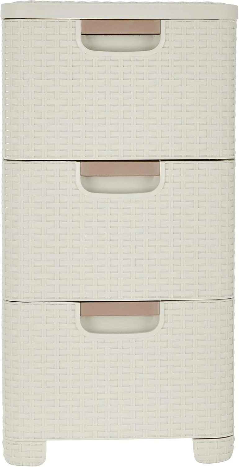 Curver Style Storage 3 Drawer Set - White (14L) - Image 4