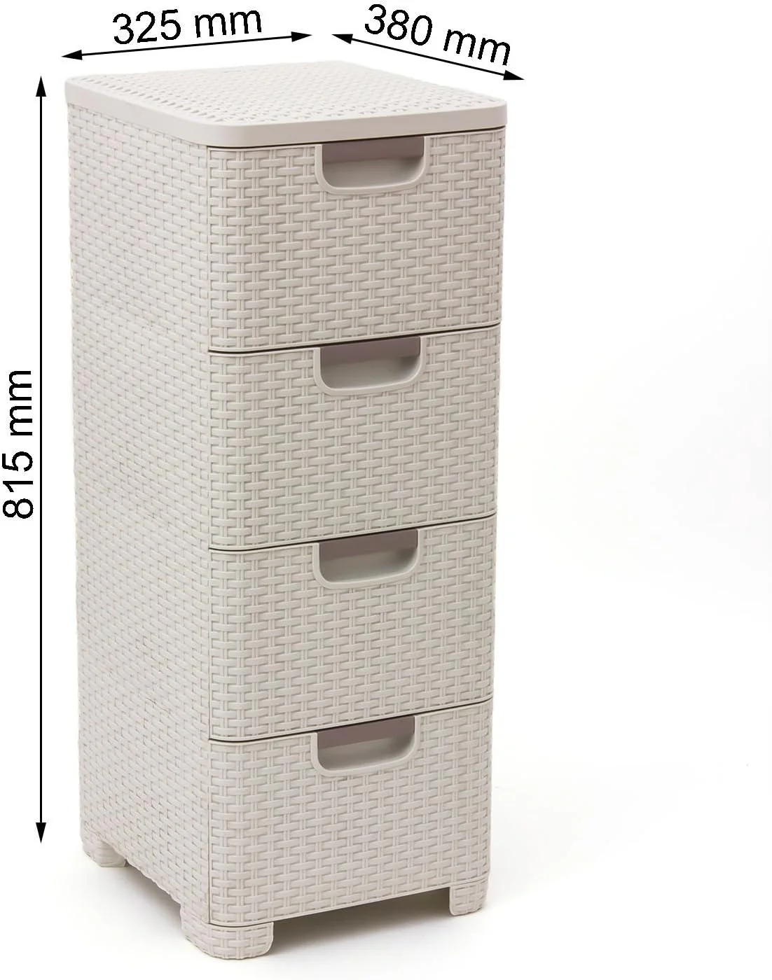 Curver Style Storage 4 Drawer Set - White (14L) - Image 2