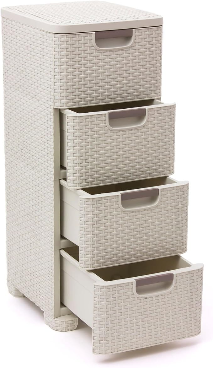 Curver Style Storage 4 Drawer Set - White (14L) - Image 3