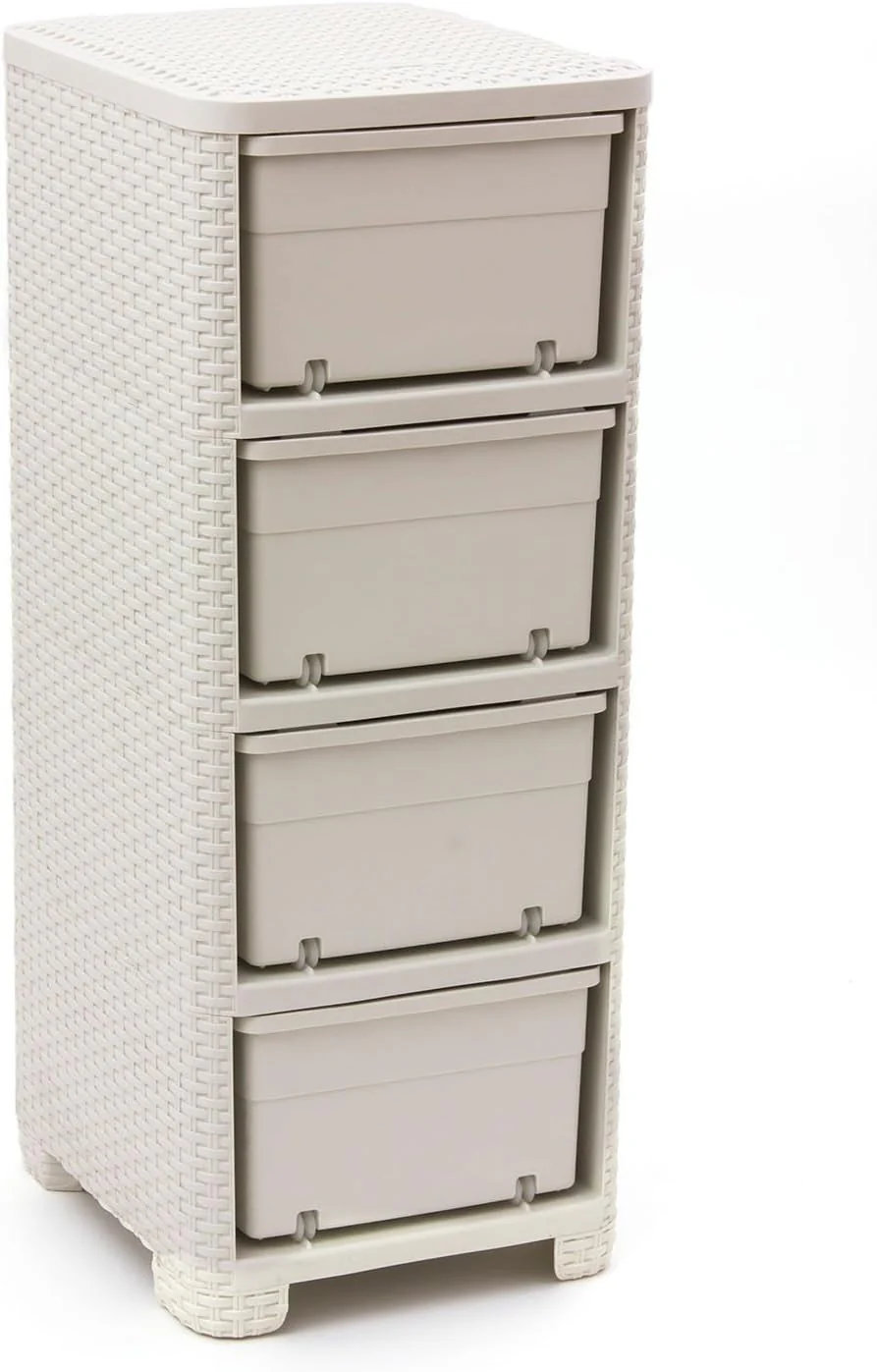 Curver Style Storage 4 Drawer Set - White (14L) - Image 4