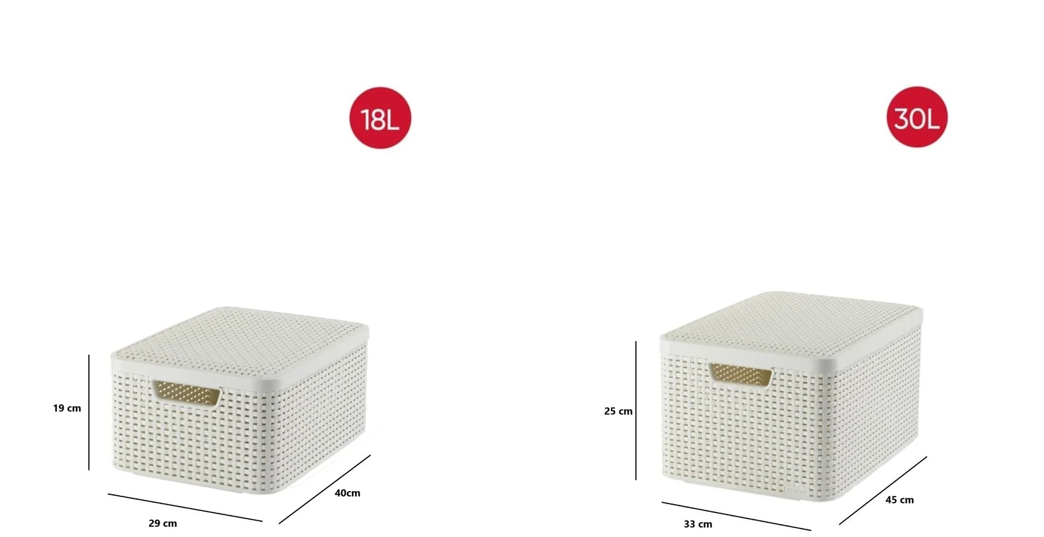 Curver Style Storage Box Set ( M+L) - Image 2