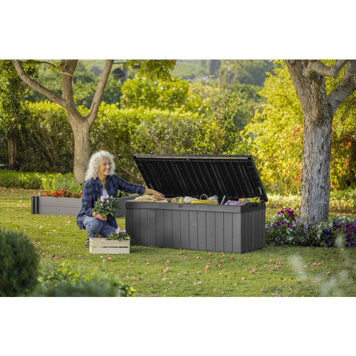 Keter Darwin 380L Storage Box - Grey - Image 10