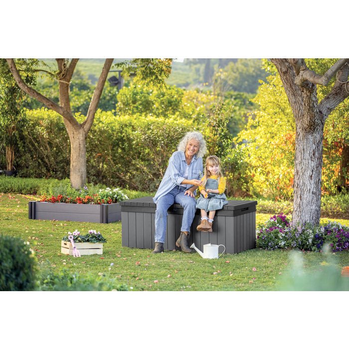 Keter Darwin 380L Storage Box - Grey - Image 12