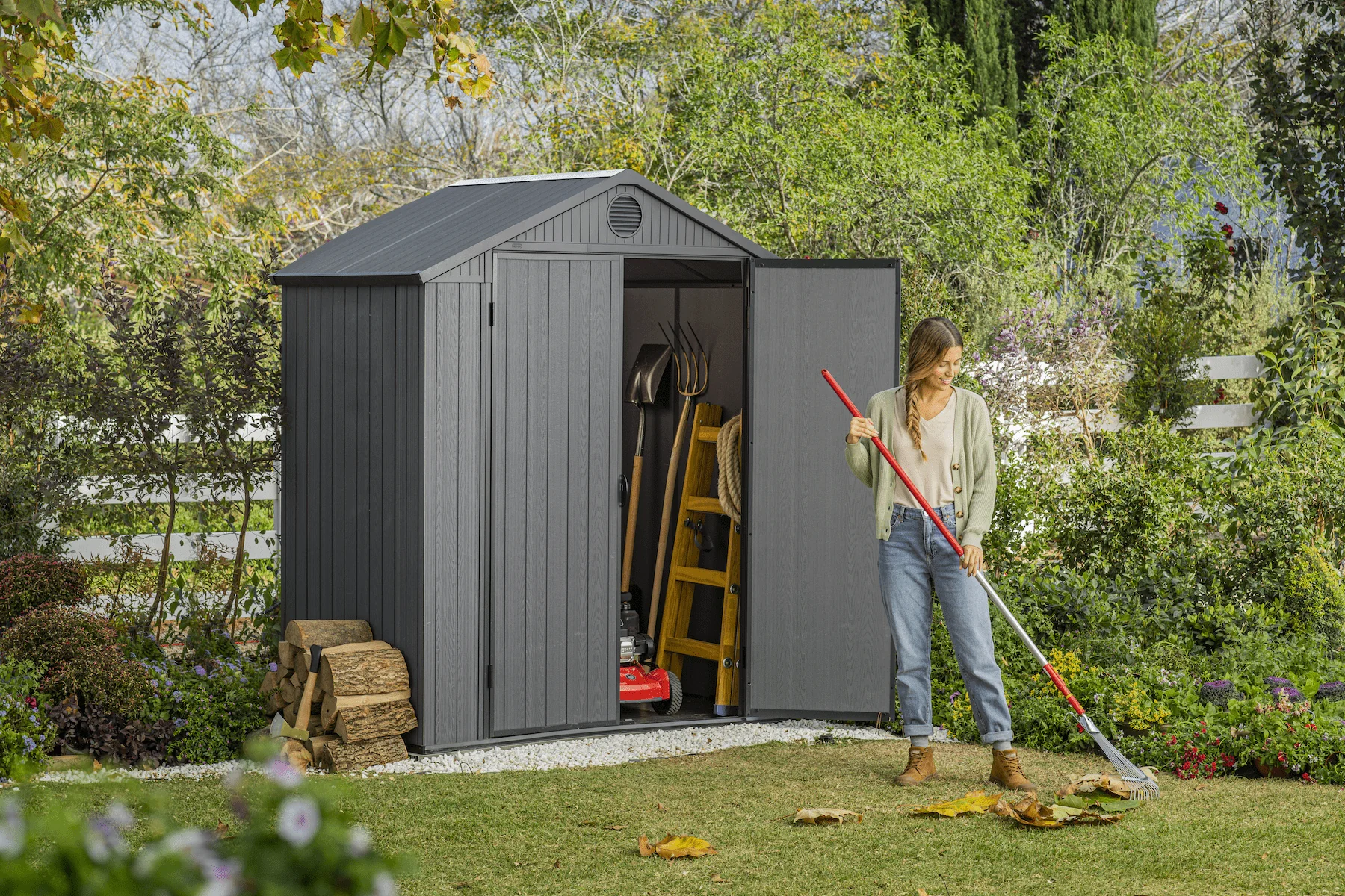 Keter Darwin 6x4 Garden Shed - Grey  (1.9 x 1.2m) - Image 10