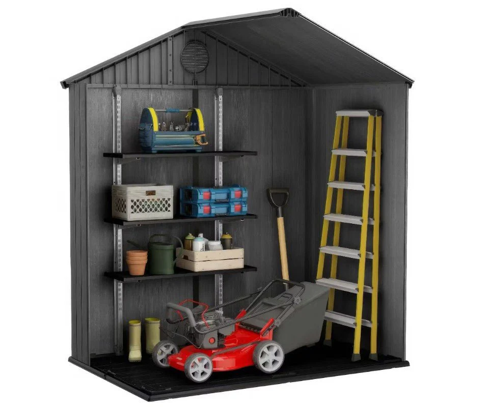 Keter Darwin 6x4 Garden Shed - Grey  (1.9 x 1.2m) - Image 2