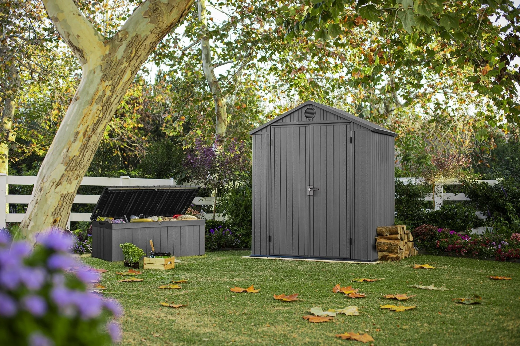 Keter Darwin 6x4 Garden Shed - Grey  (1.9 x 1.2m) - Image 6