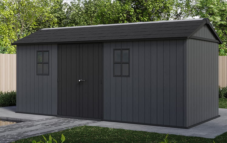 PRE ORDER: JUNE. - Keter Newton Plus Shed 7.5x17 (2.3 x 5.4m) - Image 9