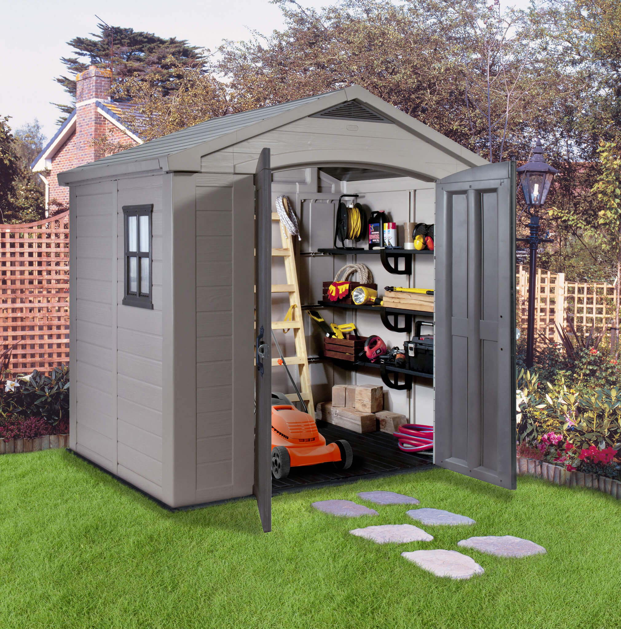 PRE ORDER: APR. - Keter Factor 8 x 6 Garden Shed (2.6 x 1.8m) - Image 3