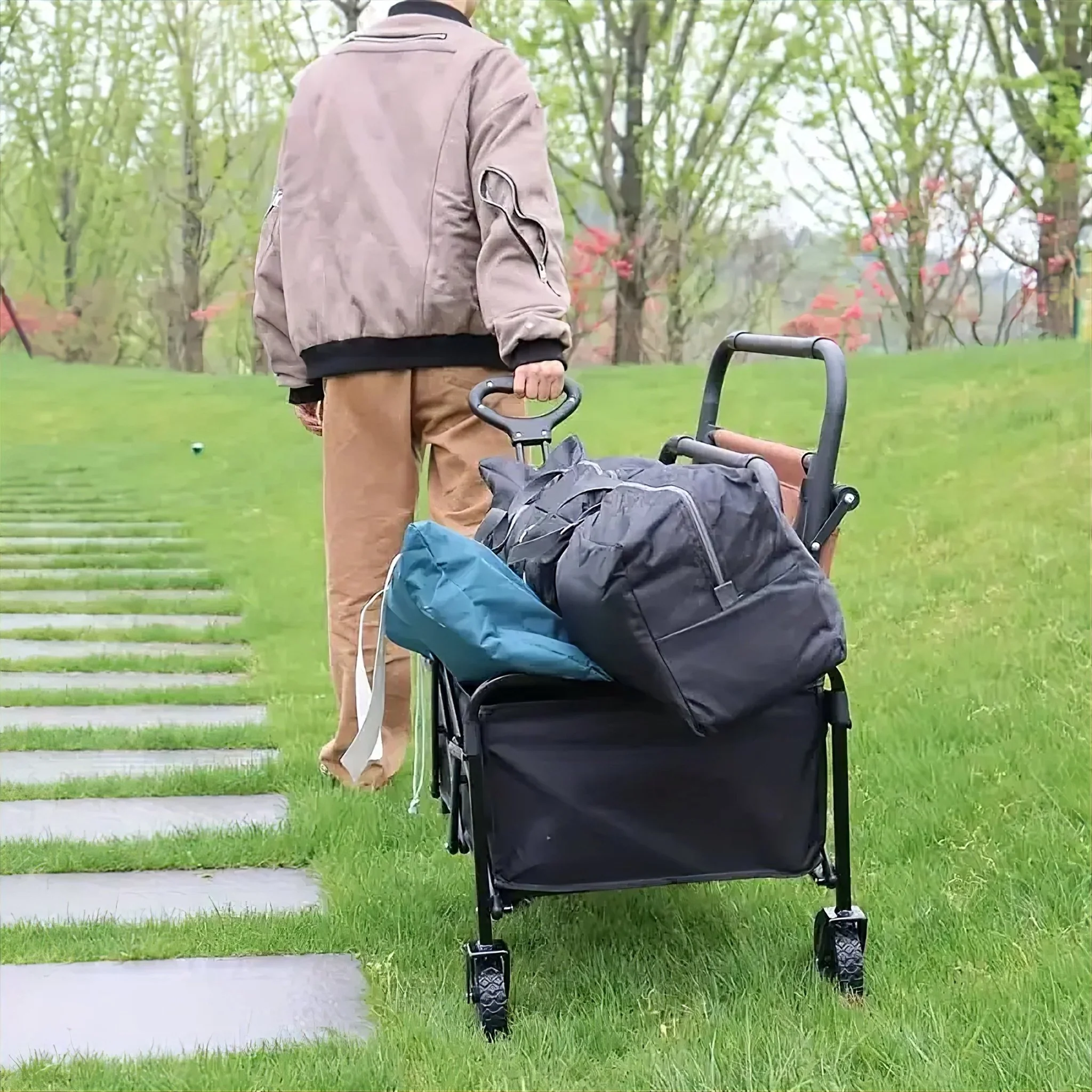 Foldable Shopping Buggy- XL - Image 4