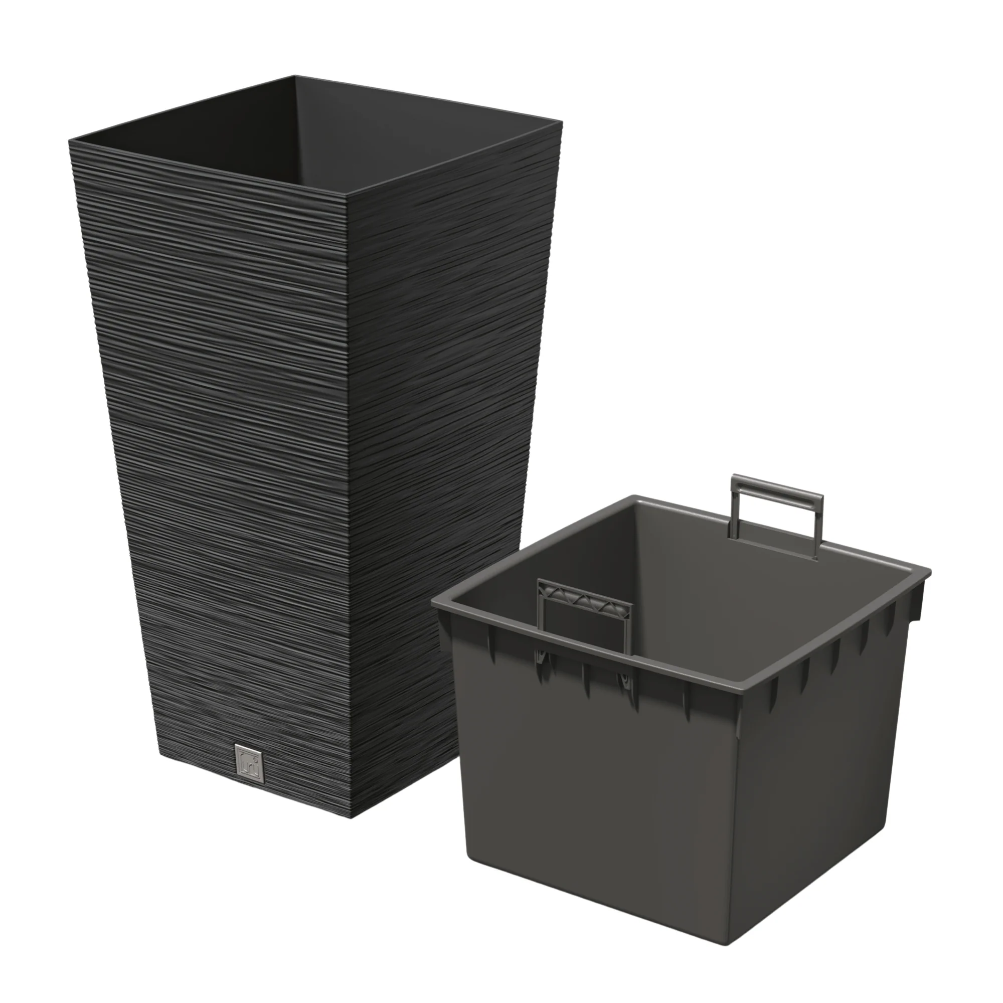Furu Square Tall Planter 350 - Image 3