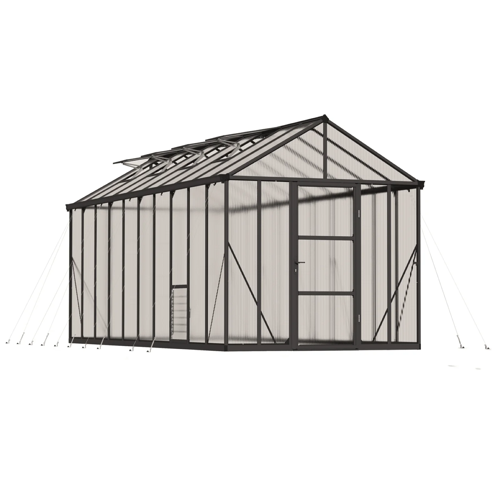 PRE ORDER: MAY. - GLORY 8' x 20' Premium Greenhouse - Grey Frame (2.5m x 6.1m)