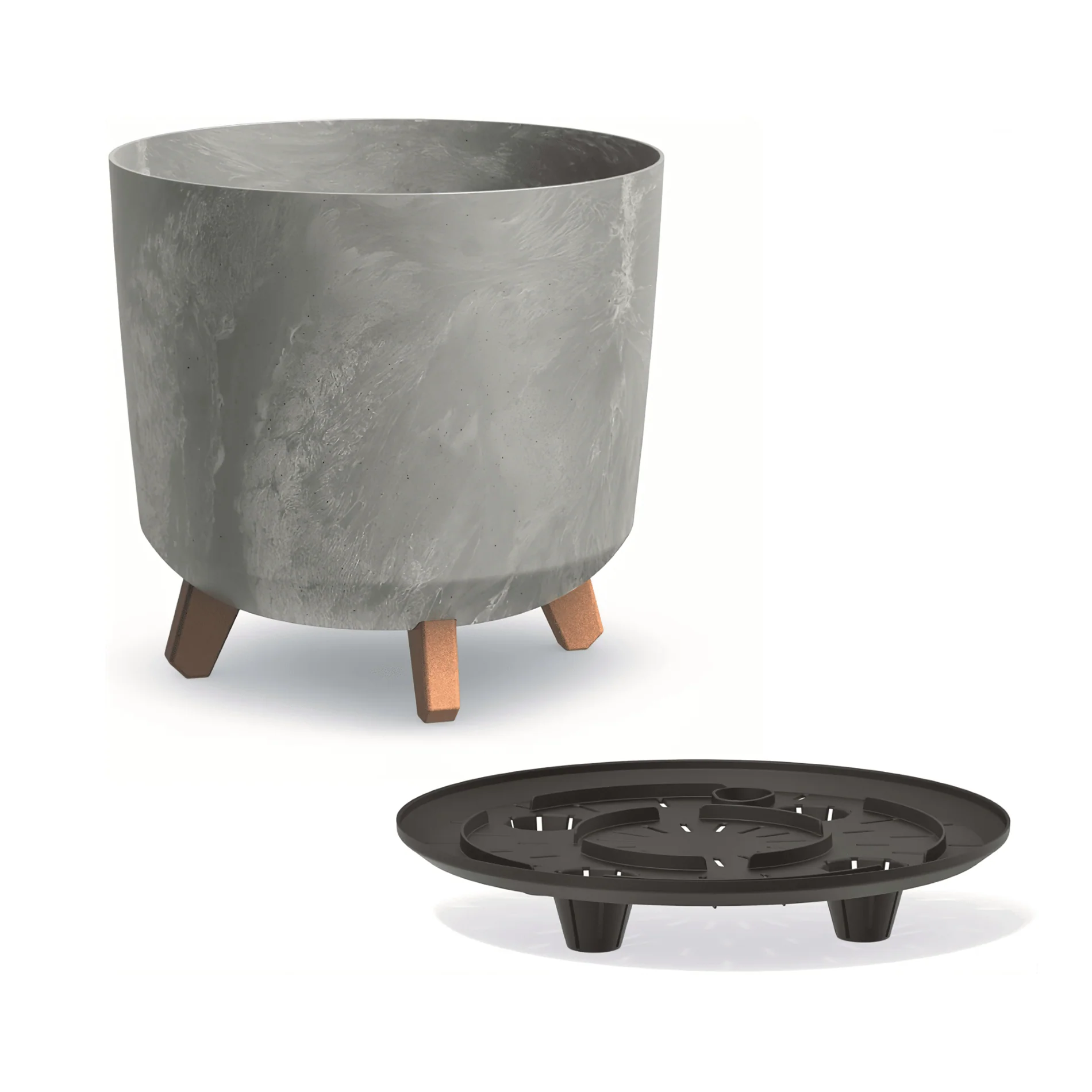 Gracia Tubus Planter 300 - Beton Concrete - Image 2