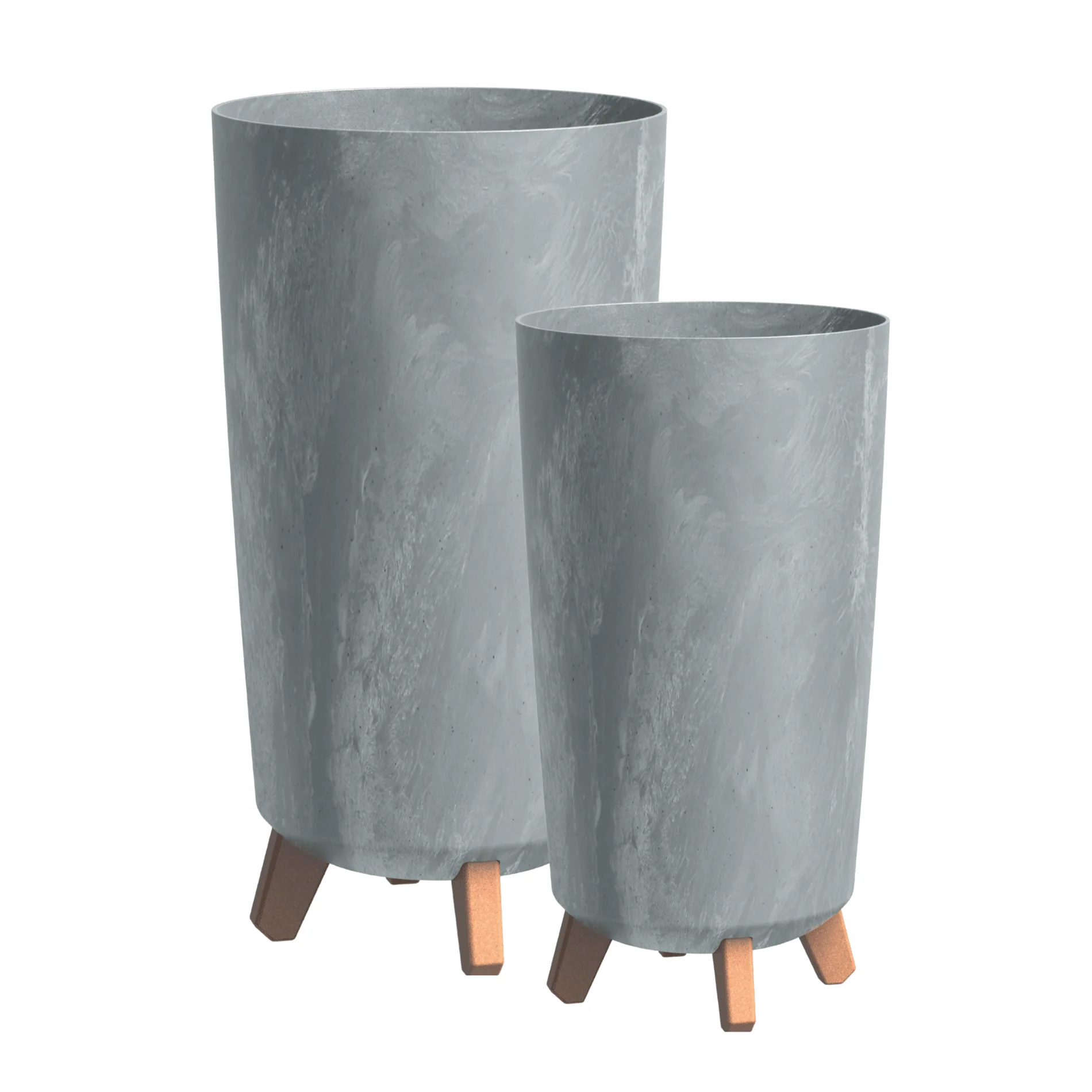 Gracia Tubus Slim Planter - Beton Concrete