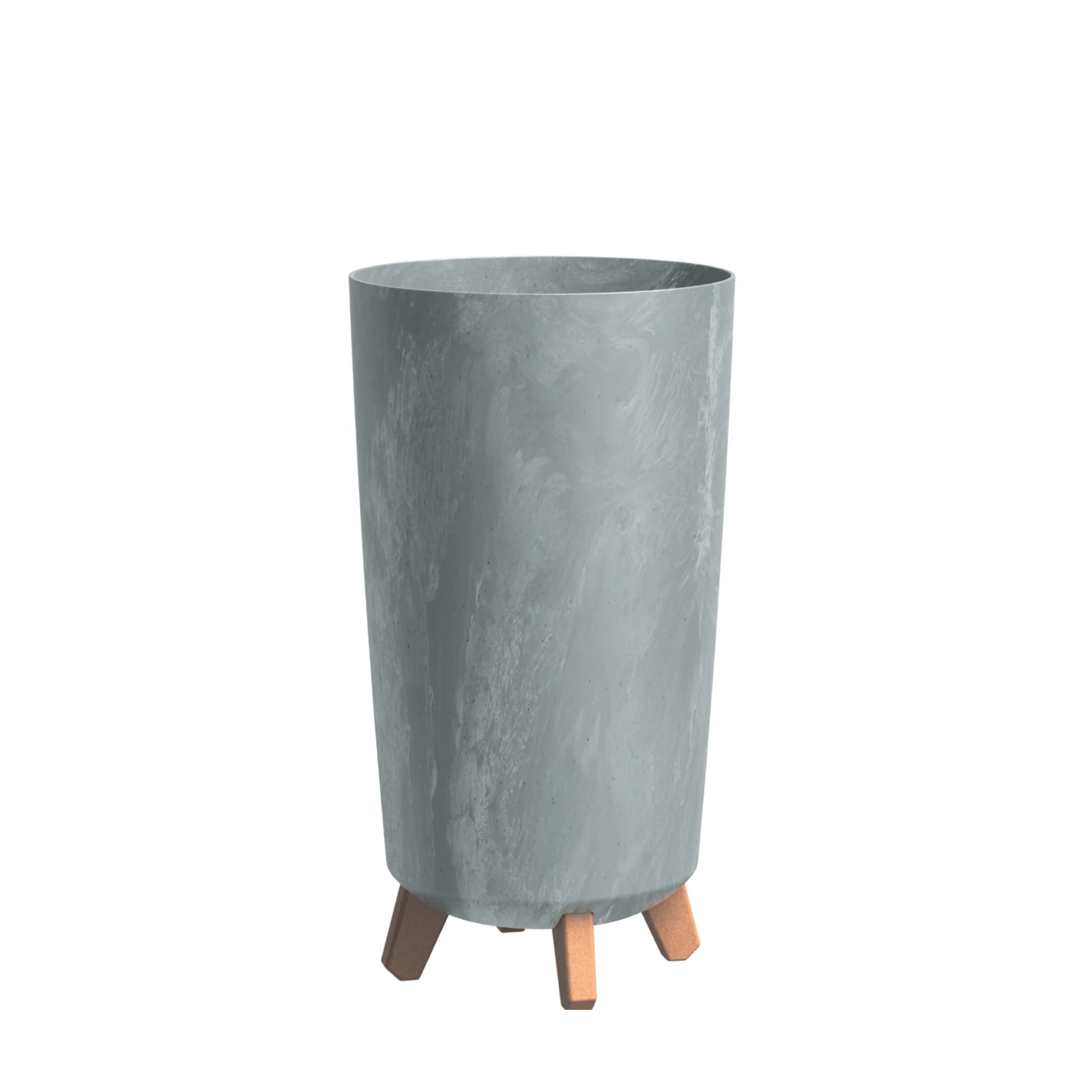 Gracia Tubus Slim Planter - Beton Concrete - Image 2