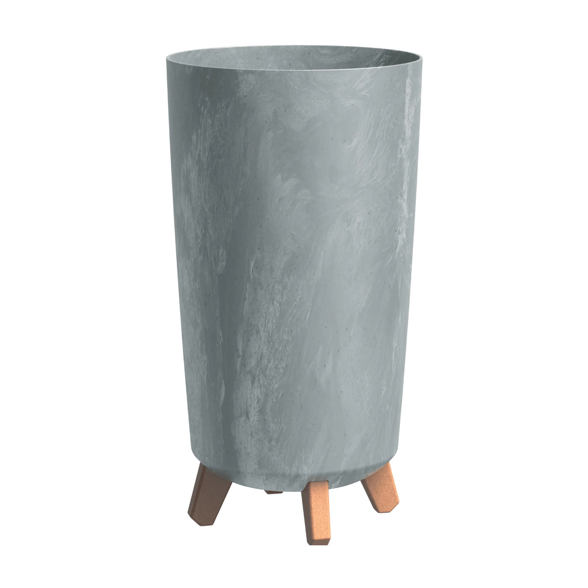 Gracia Tubus Slim Planter - Beton Concrete - Image 3
