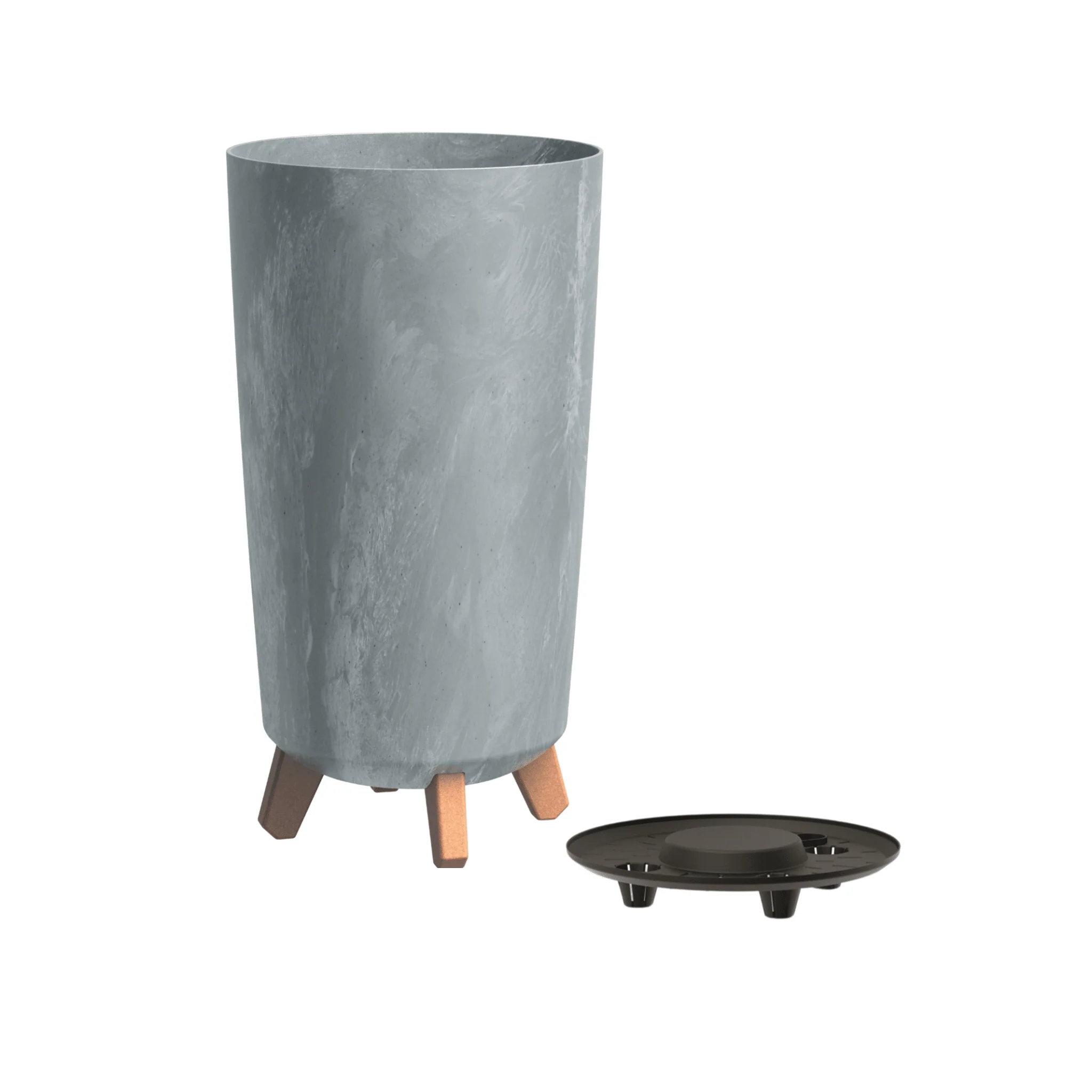 Gracia Tubus Slim Planter - Beton Concrete - Image 4