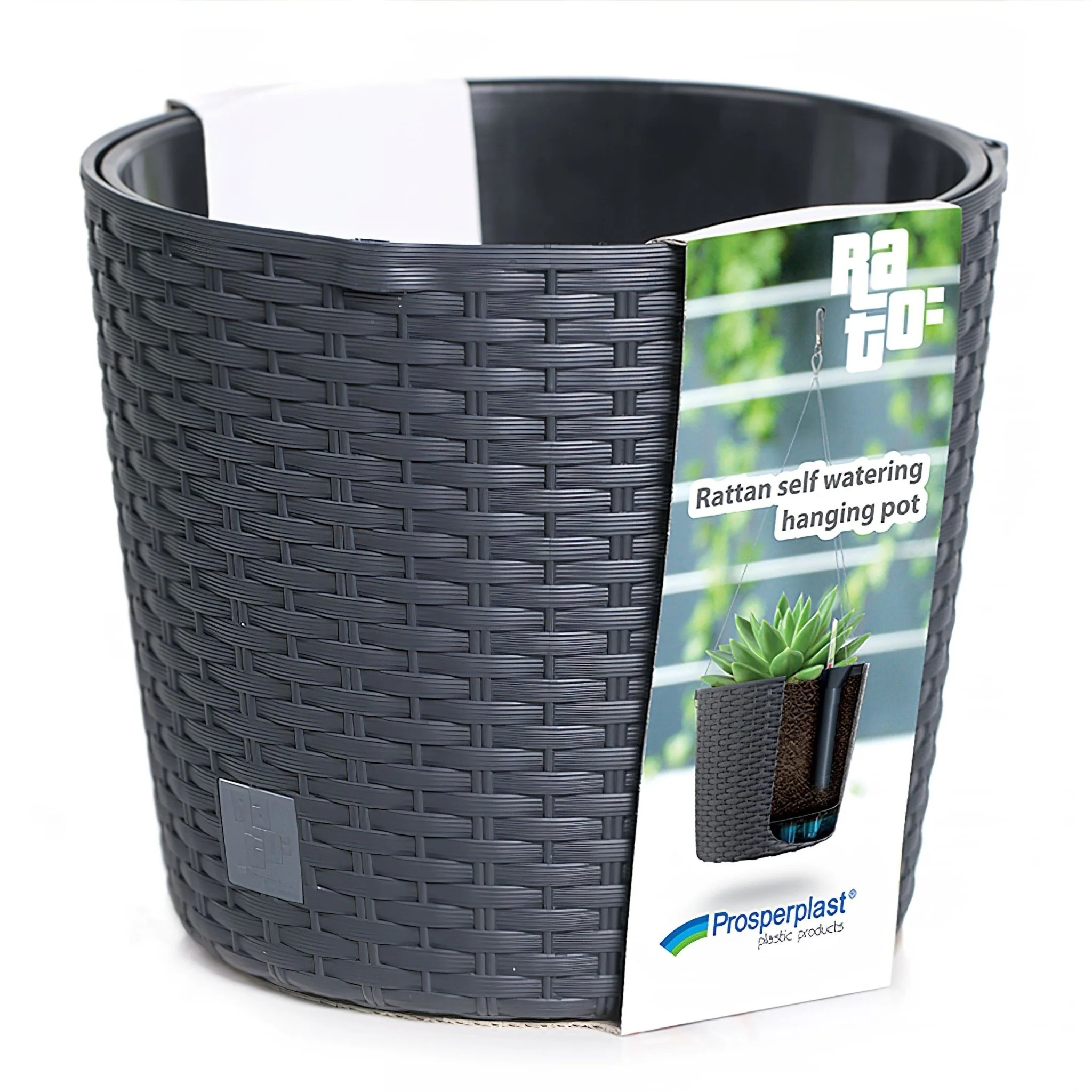 Hanging Planter Rato Round With Water Indicator - Image 2