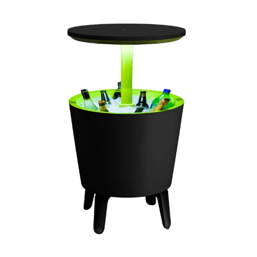 Keter Illuminated Cool Bar - Graphite/ Lime