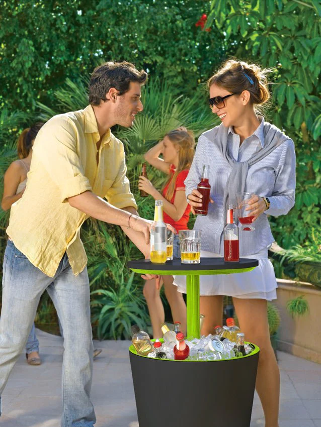 Keter Illuminated Cool Bar - Graphite/ Lime - Image 8