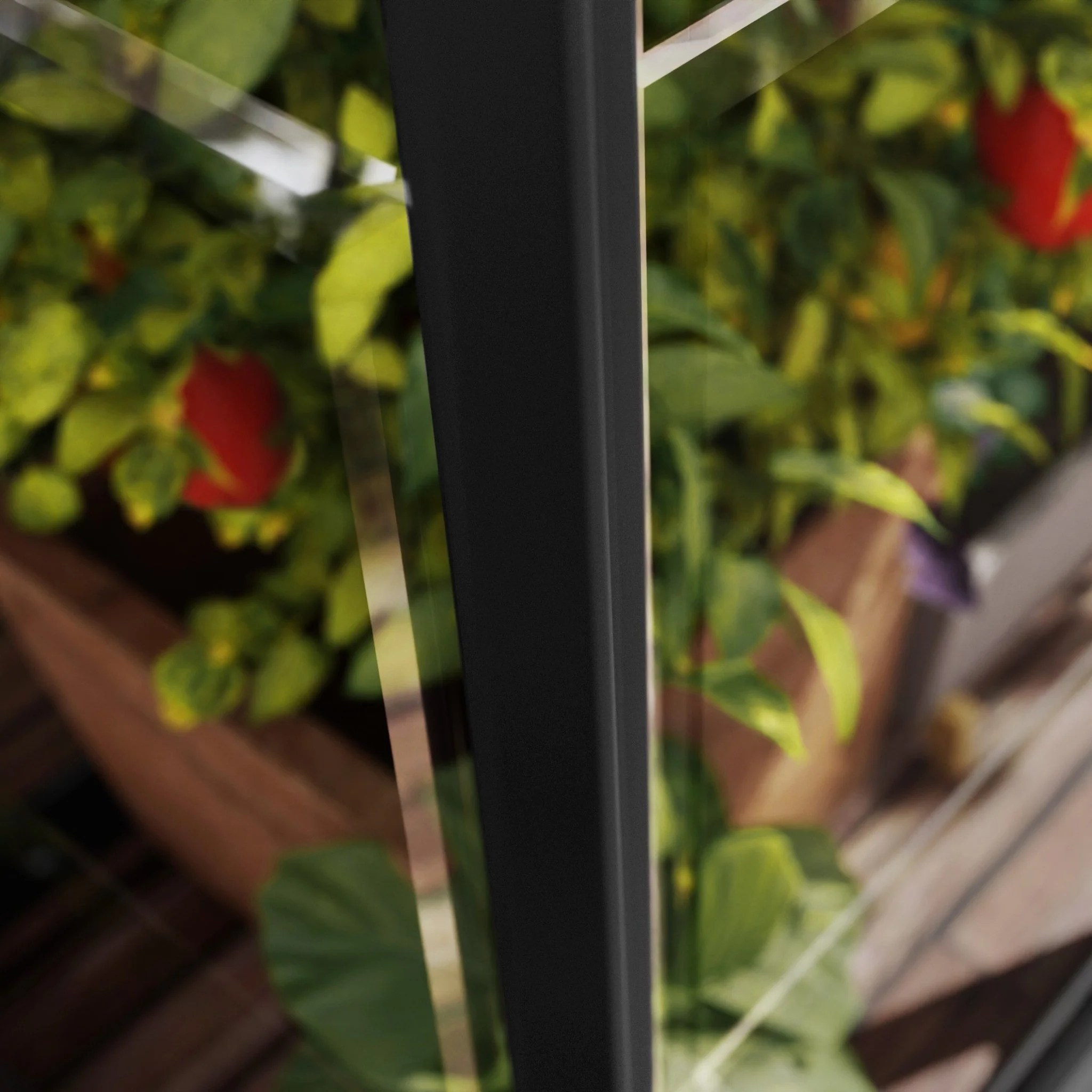 4' x 2' Ivy Mini Greenhouse - Black Frame - Image 5