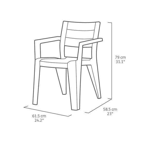 Keter Julie Double Dining Set - Image 3