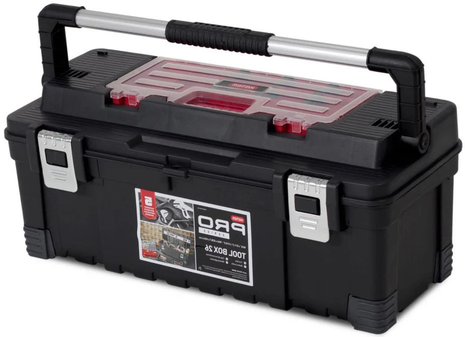 Keter 26" Hawk Tool box with Lid Organizer