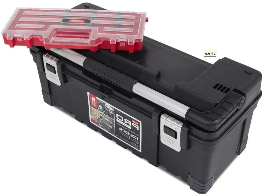 Keter 26" Hawk Tool box with Lid Organizer - Image 2
