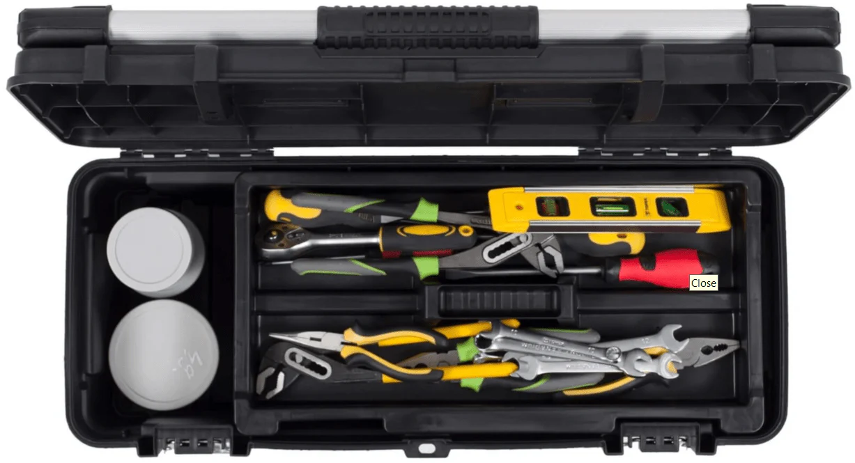 Keter 26" Hawk Tool box with Lid Organizer - Image 8