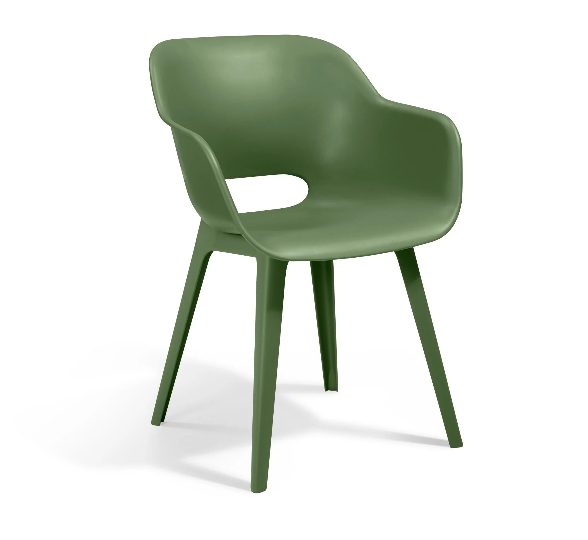 Keter Akola Dining Chair - Olive Green- 2 Pack - Image 9