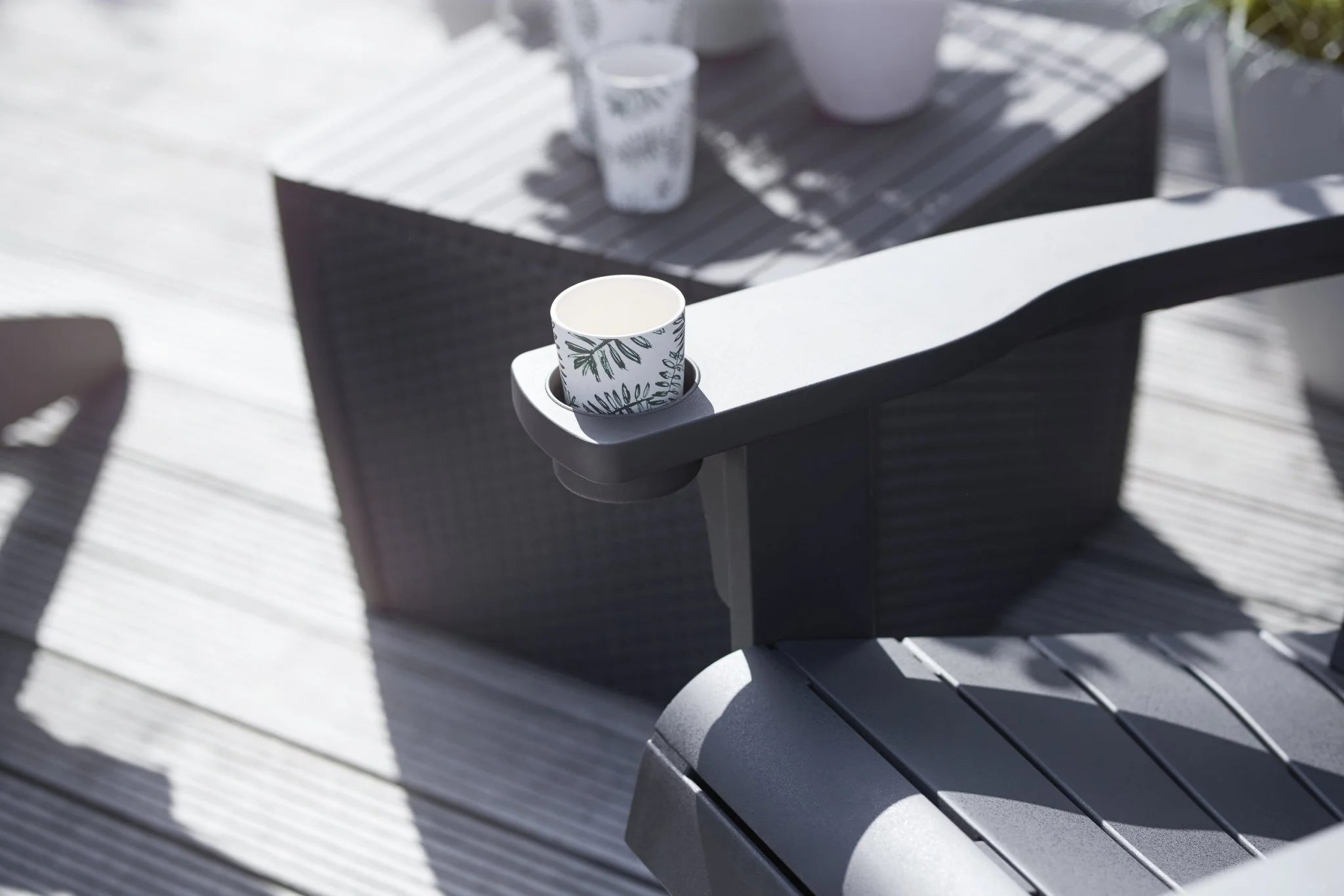 PRE ORDER: APR. - Keter Alpine Adirondack Chair - Graphite - Image 9