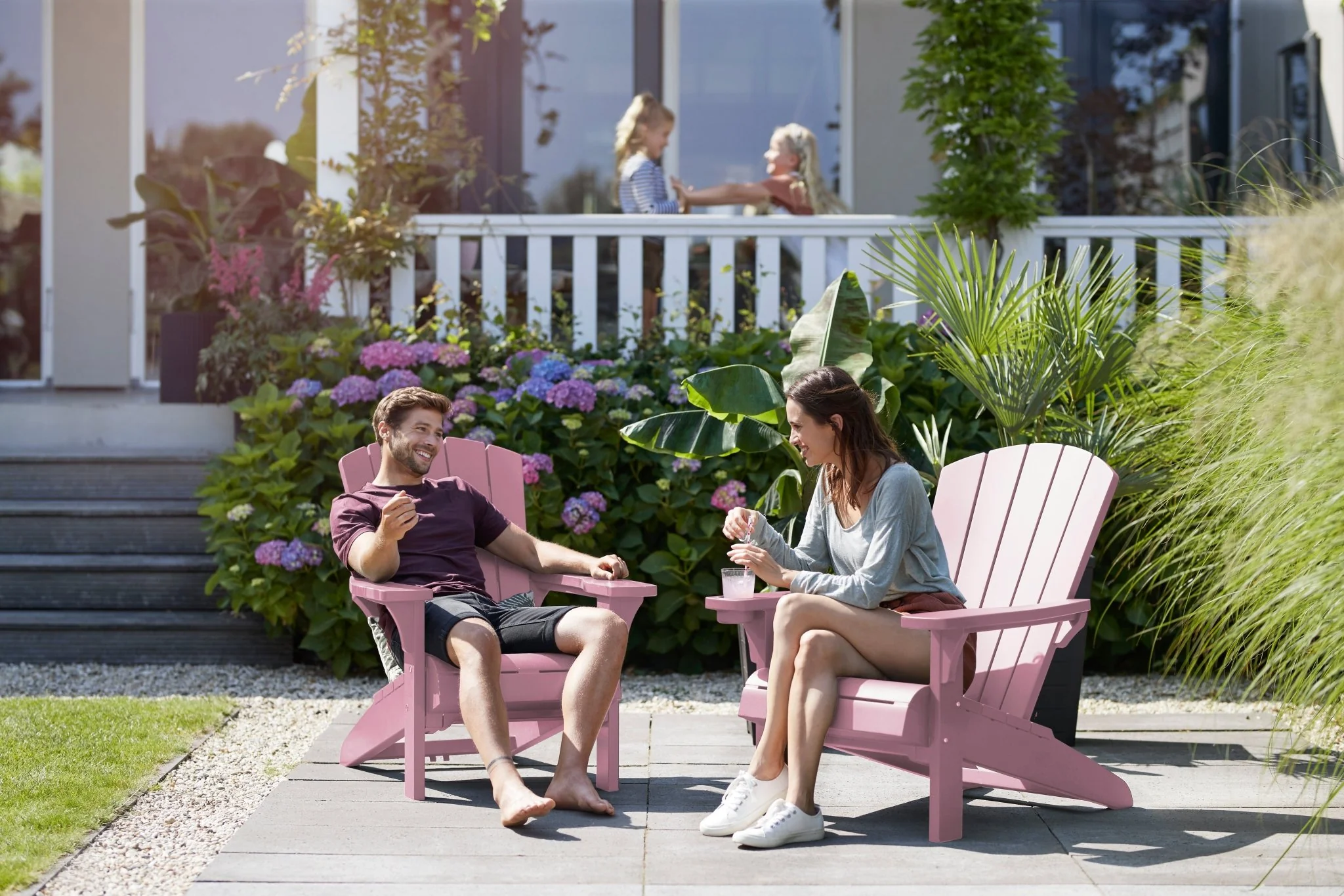 Keter Alpine Adirondack Chair - Pink - Image 12