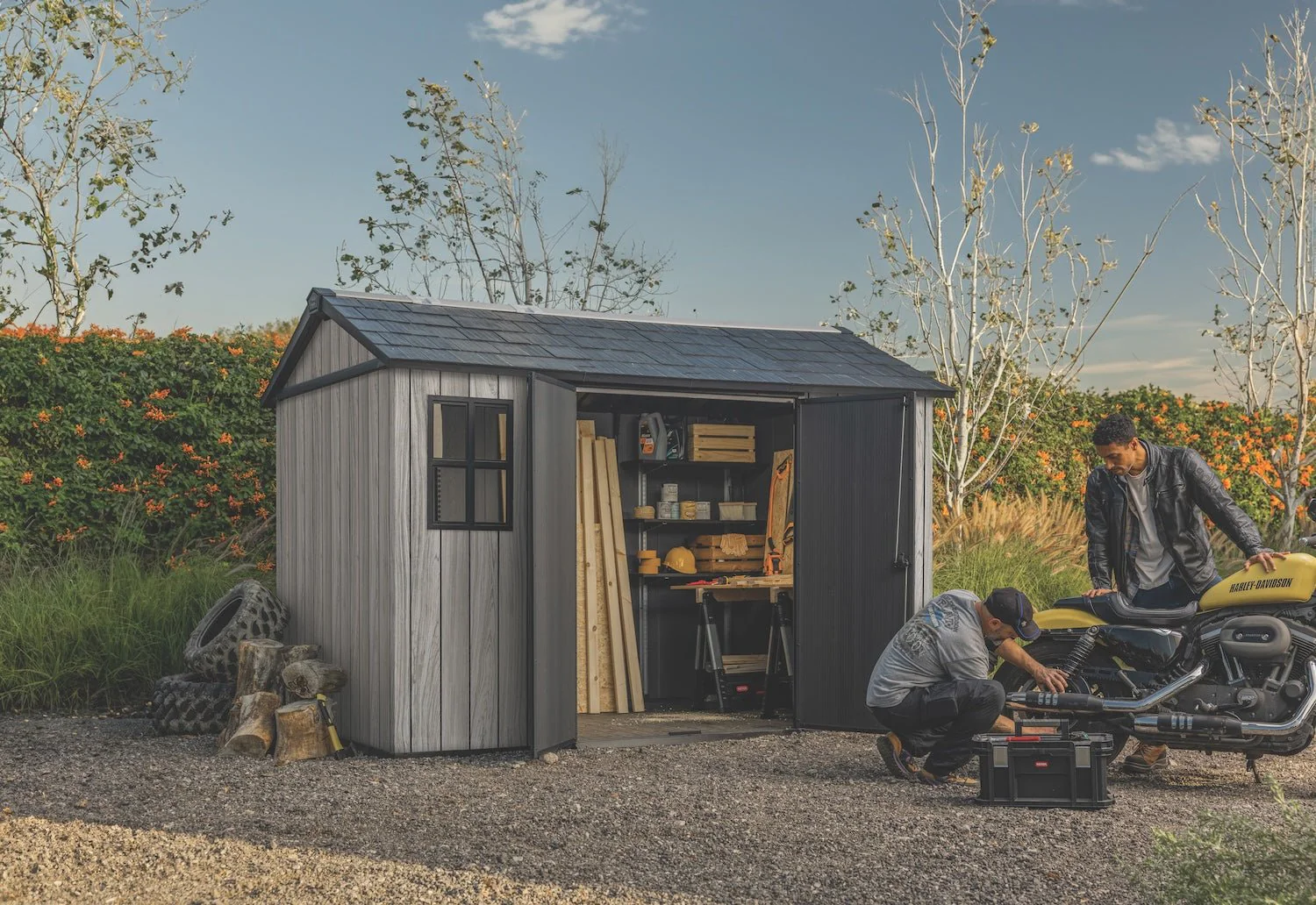 Keter Apex Shed 7.5x11 - Stormgrey Look (2.3 x 3.5m) - Image 7