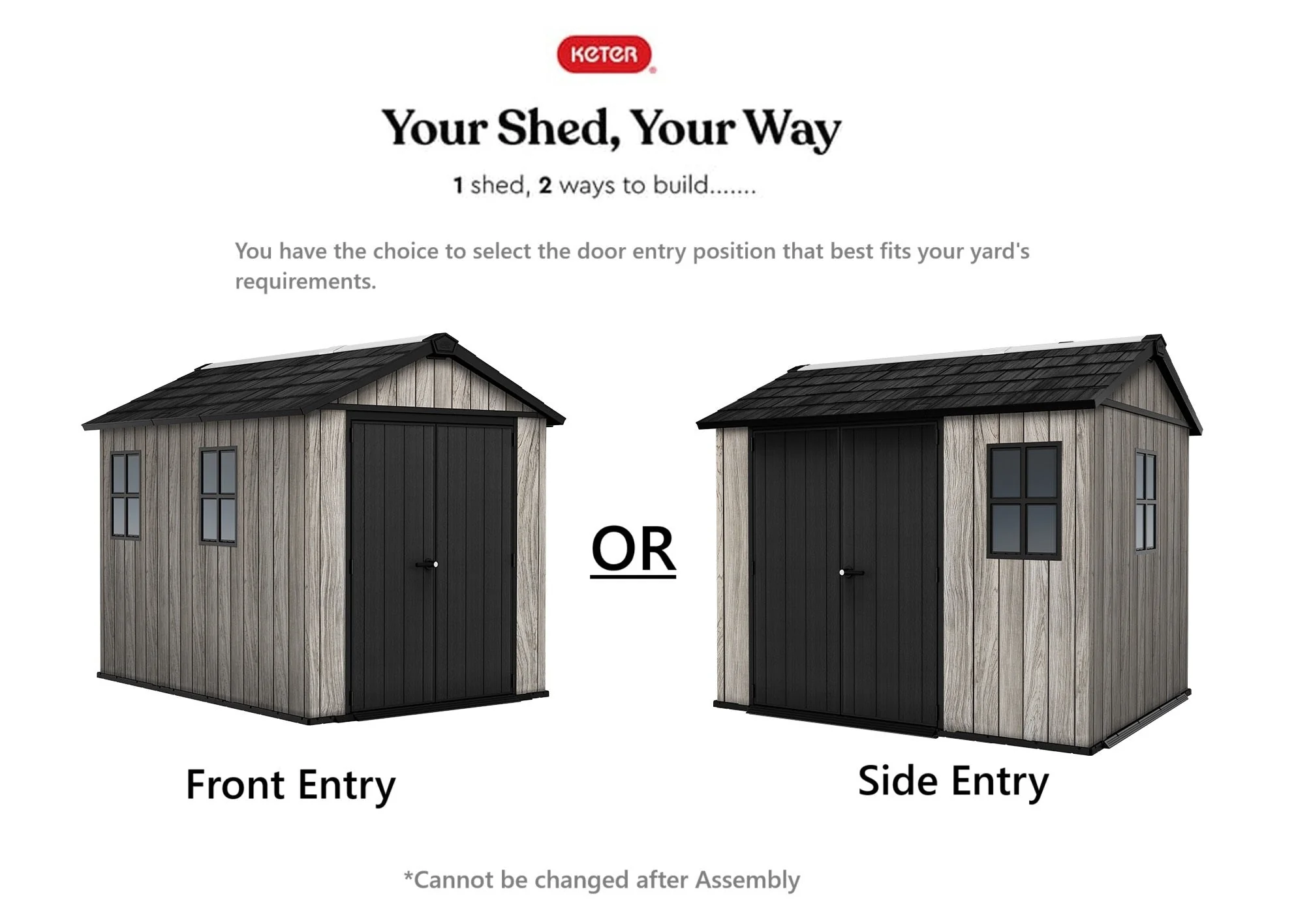 Keter Apex Shed 7.5x9 - Stormgrey Look (2.3 x 2.9m) - Image 4