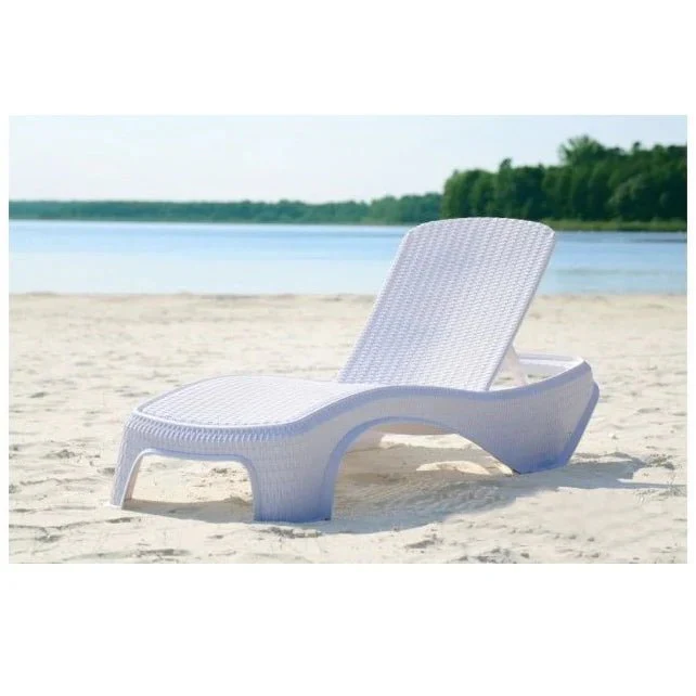 Keter Atlantic Sun Lounger - White- 2 Pack - Image 3