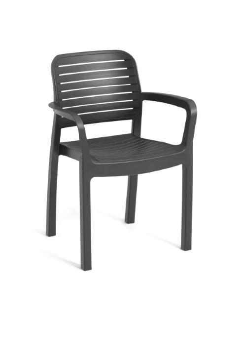 Keter Chloe Dining Chair - Graphite - 6 PACK - Image 11