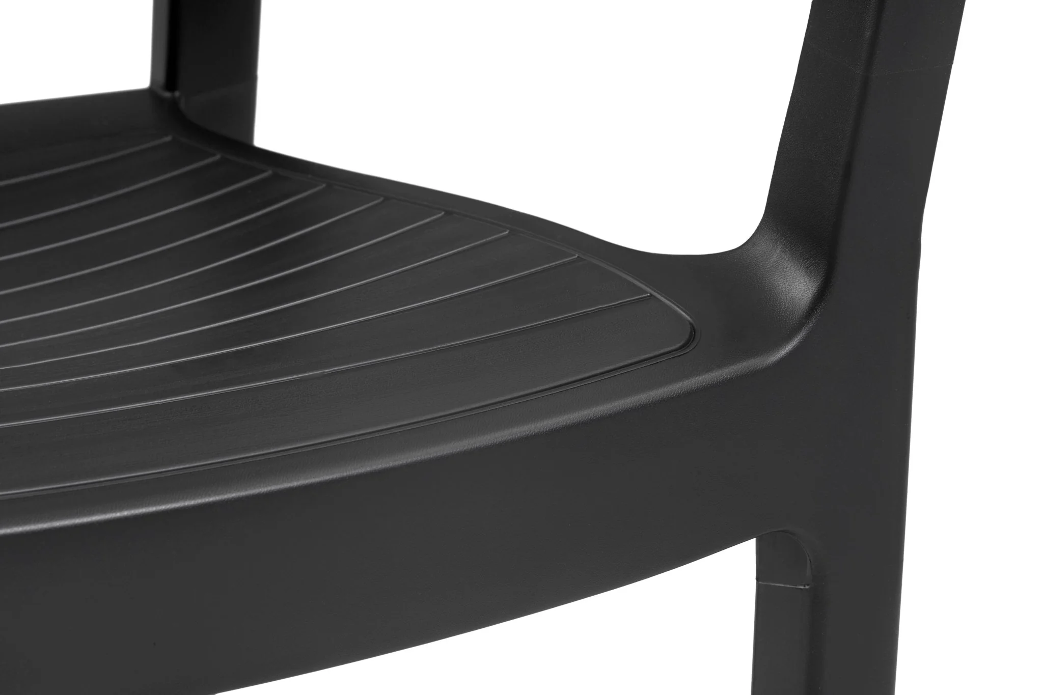 Keter Chloe Dining Chair - Graphite - 6 PACK - Image 9