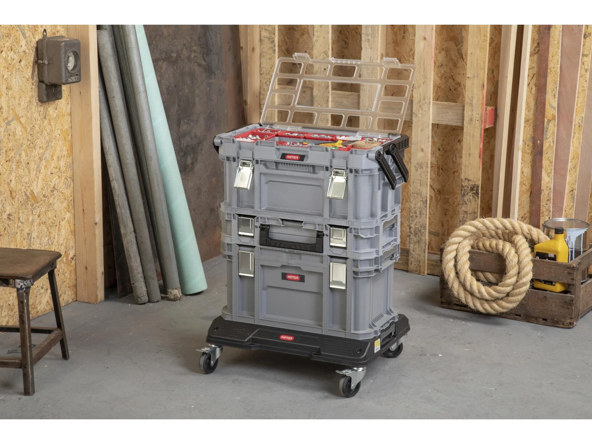 Keter Connect Cantilever Toolbox - Grey - Image 8