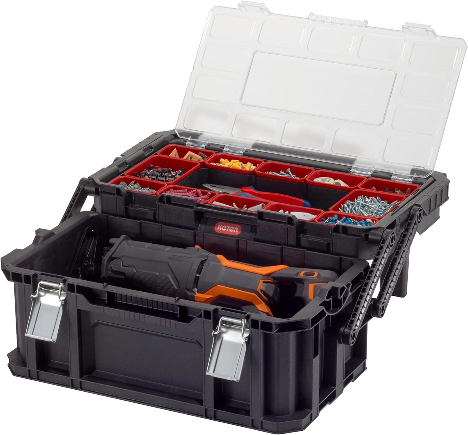 PRE ORDER: MAY. - Keter Connect Cantilever Toolbox - Black - Image 8