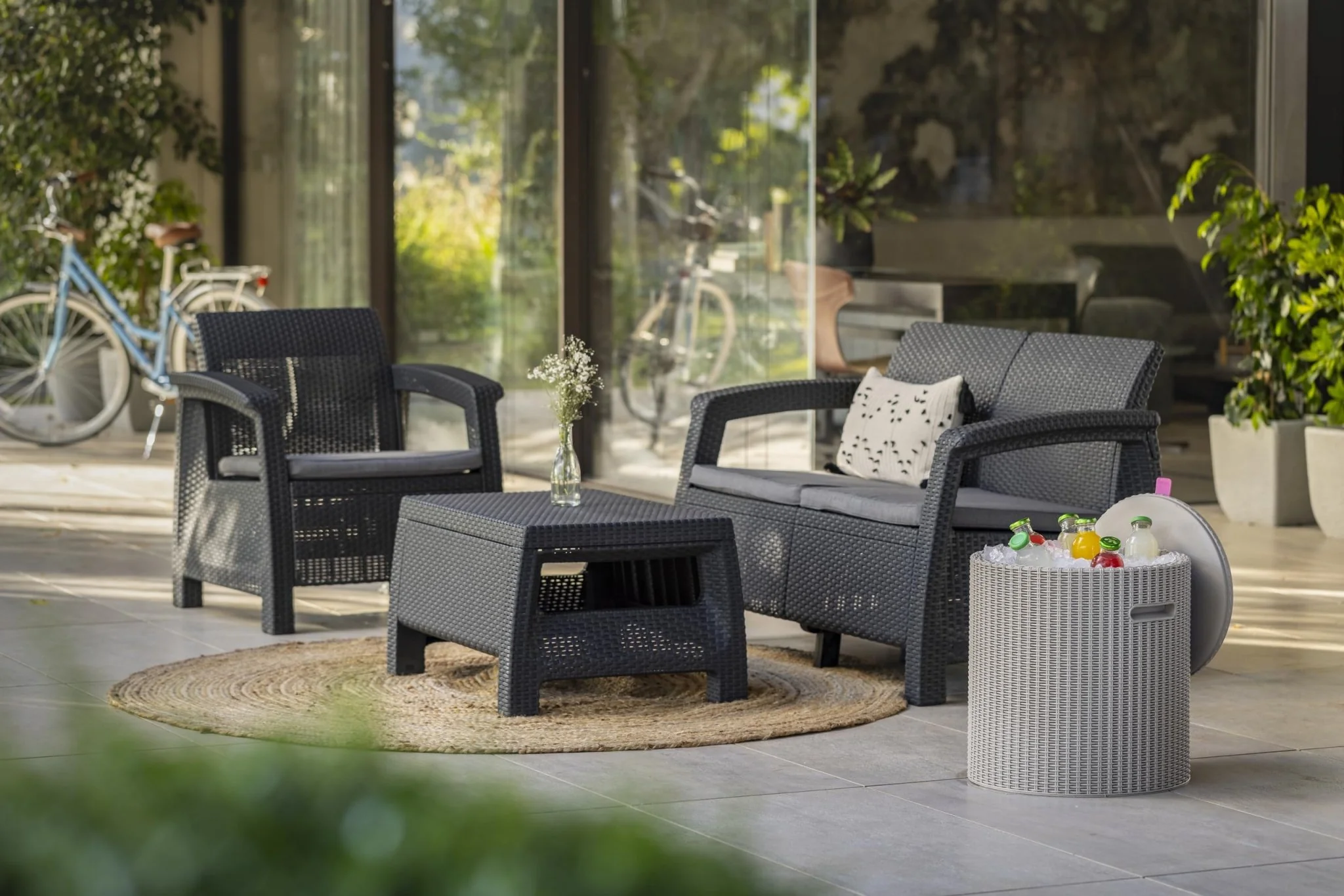 Keter Corfu 2 Seater Sofa - Image 5