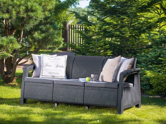 Keter Corfu 3 Seater Sofa - Image 7