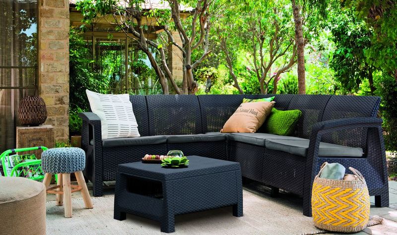 Keter Corfu Corner Lounge Set - Image 5