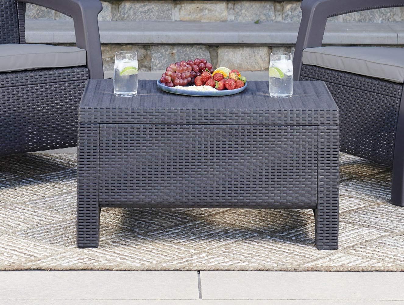 PRE ORDER: OCT. - Keter Corfu 4 Seater Storage Lounge Set - Image 7