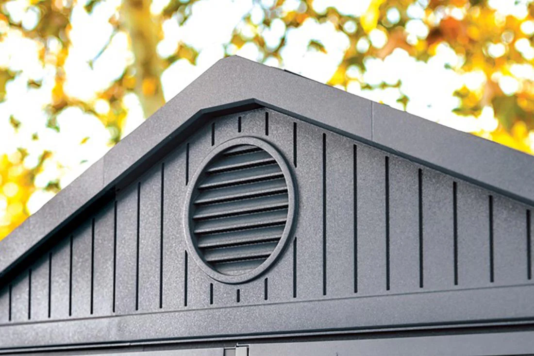 PRE ORDER: MAY. - Keter Darwin 4x6 Garden Shed - Grey (1.3 x 1.9m) - Image 12