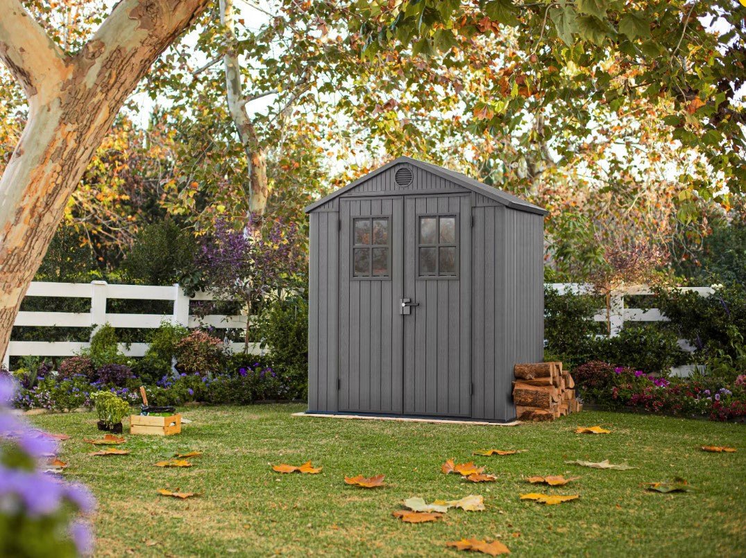 PRE ORDER: JUNE - Keter Darwin 6x4 Garden Shed - Grey (1.9 x 1.2m) - Image 9
