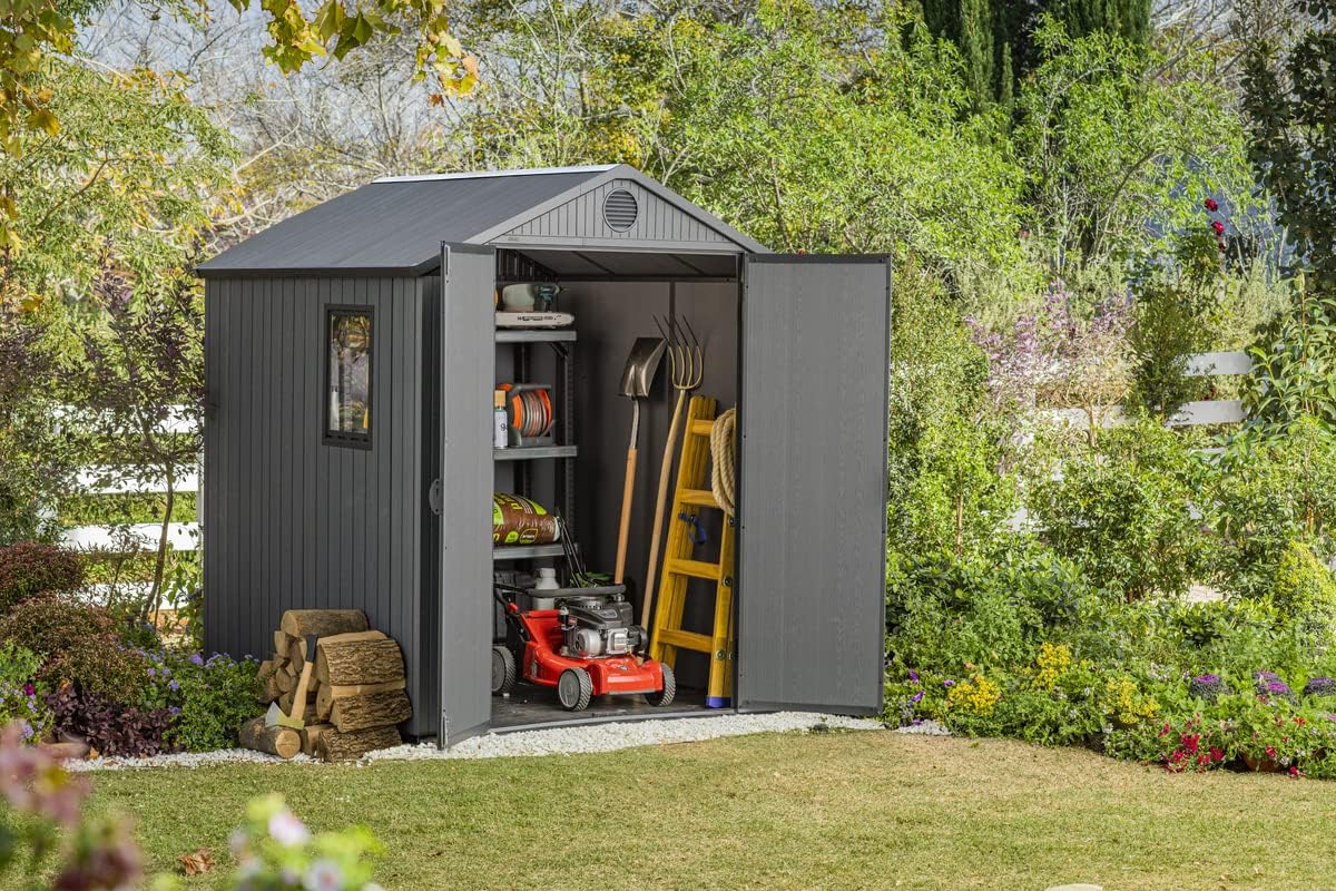 Keter Darwin 6x6 Garden Shed - Grey (1.9 x 1.8m) - Image 10