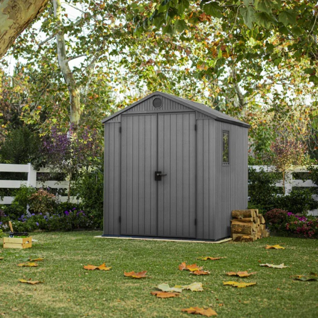 Keter Darwin 6x6 Garden Shed - Grey (1.9 x 1.8m) - Image 6